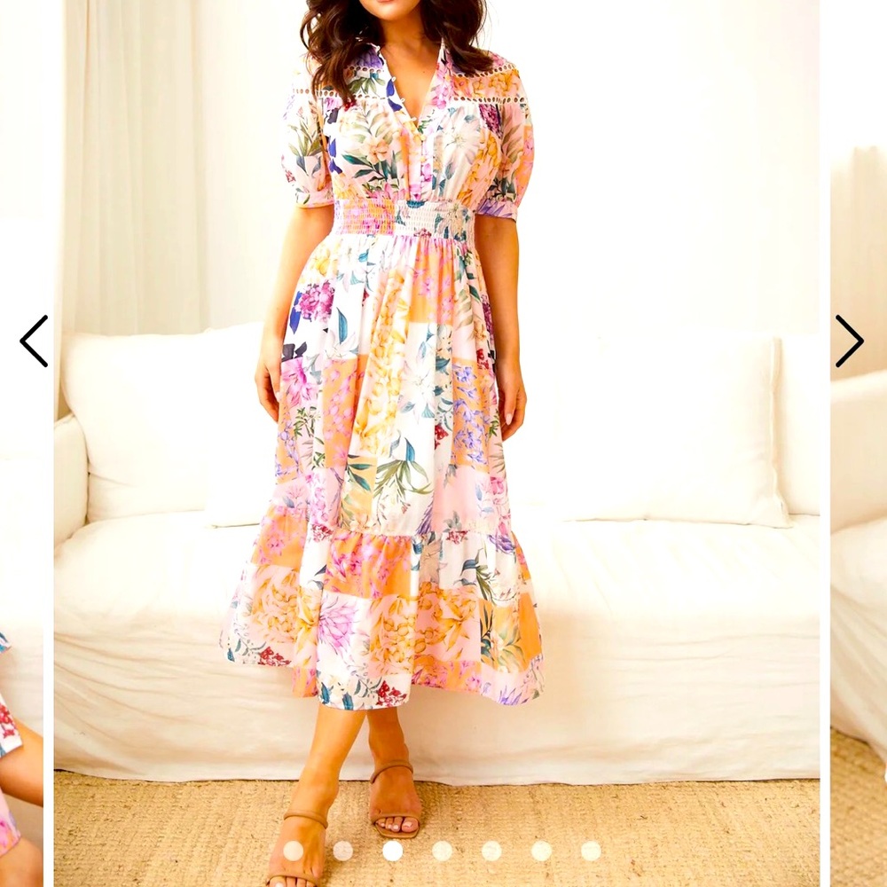 Esther&co Balina Dress Multi floral
